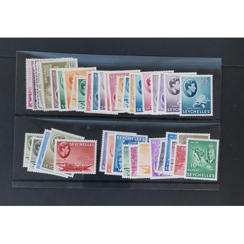 494 - SEYCHELLES.  1938-49 to 5r. less 45c  1949 UPU  and 1952 to 10r less 25c and 40c M. Cat. approx £630... 