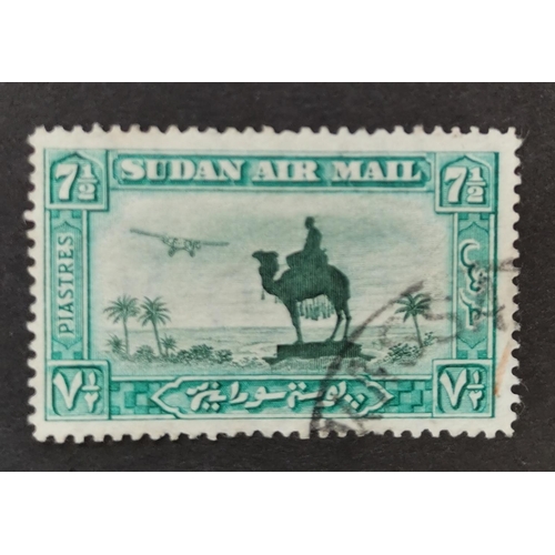 503 - SUDAN.  1931-37 Air 7½p with wmk inverted and reversed FU. SG57by. Cat.£275. (1)