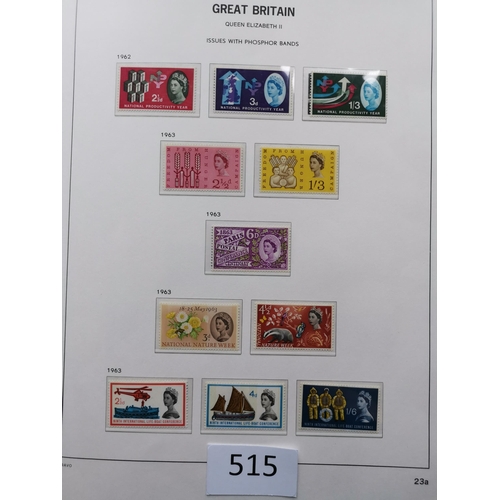 515 - GB MISC.  1840-1970 collection in boxed printed SG album  mixed condition  but quite well filled  QV... 