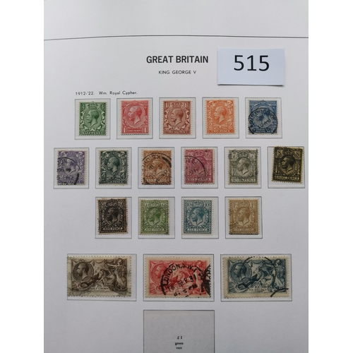 515 - GB MISC.  1840-1970 collection in boxed printed SG album  mixed condition  but quite well filled  QV... 