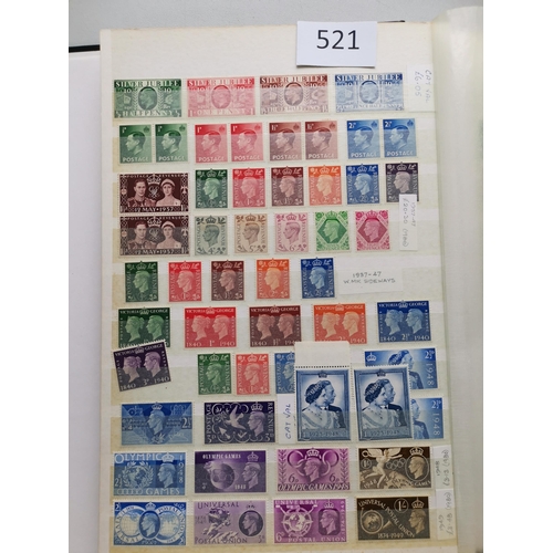 521 - GB MISC.  M or UM collection in stockbook  mixed condition  incl. 1880-83 3d and 6d surcharges (no g... 