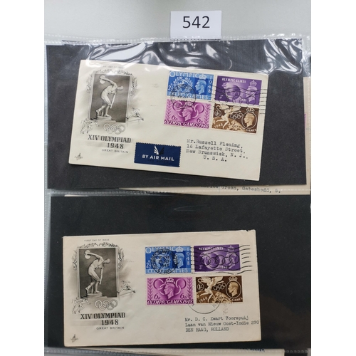 542 - GB MISC.  FIRST DAY COVERS.  Illustrated FDC's  varied condition  mainly KGVI incl. 1940 Centenary  ... 