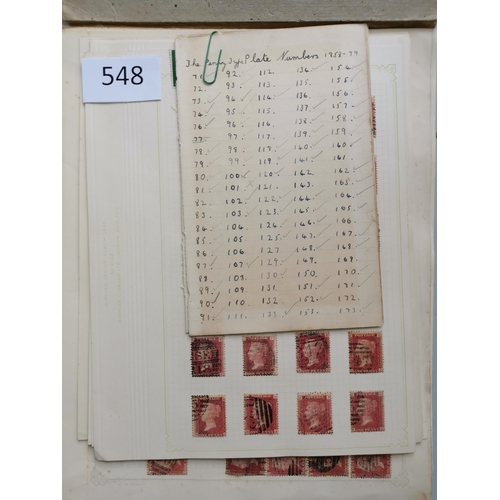 548 - GB MISC.  Range incl. 1864 1d plates used x approx. 280  1924-5 Wembleys used  and 1929 PUC to 2½d i... 