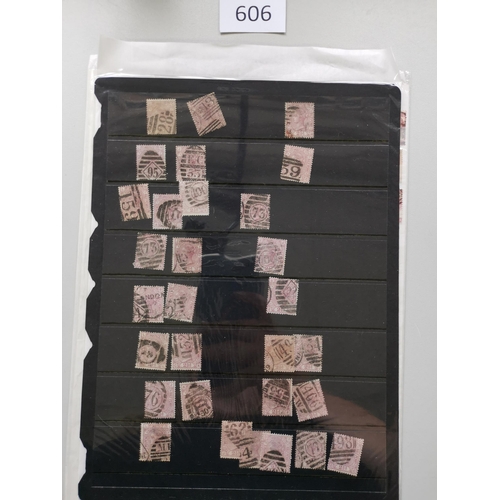 606 - QV.  Surface Printed duplicated used range of 2½d   3d  4d and 6d vals on stocksheets  varied condit... 