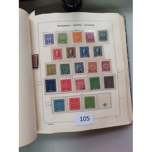 105 - ***VIDEO AVAILABLE*** AUSTRIA.  Collection in Schaubek album from early issues to 1964  some better ... 