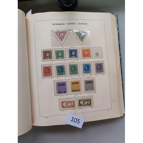 105 - ***VIDEO AVAILABLE*** AUSTRIA.  Collection in Schaubek album from early issues to 1964  some better ... 