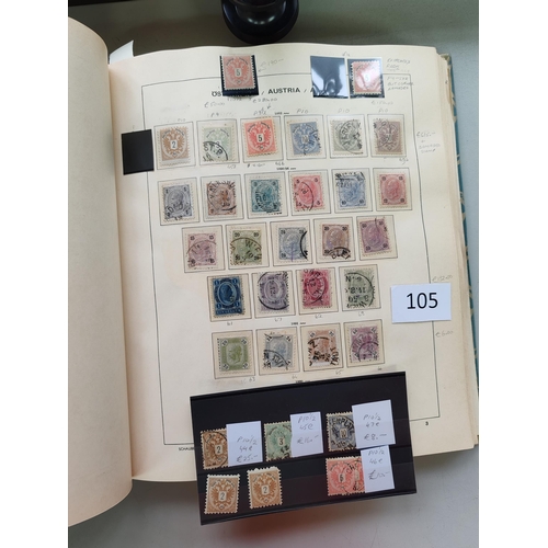 105 - ***VIDEO AVAILABLE*** AUSTRIA.  Collection in Schaubek album from early issues to 1964  some better ... 