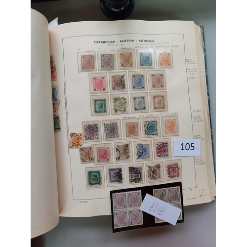 105 - ***VIDEO AVAILABLE*** AUSTRIA.  Collection in Schaubek album from early issues to 1964  some better ... 