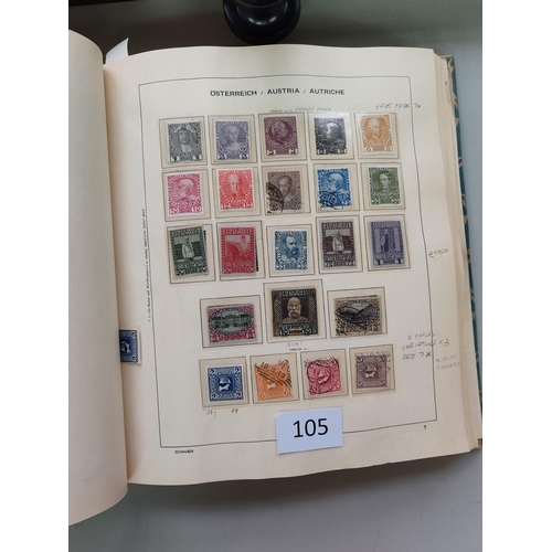 105 - ***VIDEO AVAILABLE*** AUSTRIA.  Collection in Schaubek album from early issues to 1964  some better ... 