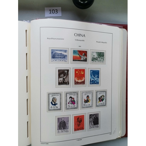 103 - ***VIDEO AVAILABLE*** CHINA.  Valuable collection of 1949 to 1967 issues in boxed Lighthouse album  ... 