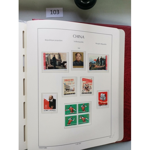 103 - ***VIDEO AVAILABLE*** CHINA.  Valuable collection of 1949 to 1967 issues in boxed Lighthouse album  ... 