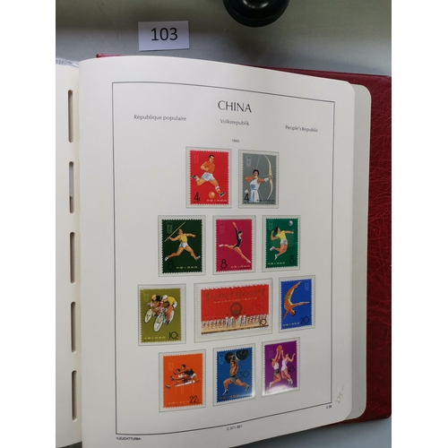 103 - ***VIDEO AVAILABLE*** CHINA.  Valuable collection of 1949 to 1967 issues in boxed Lighthouse album  ... 