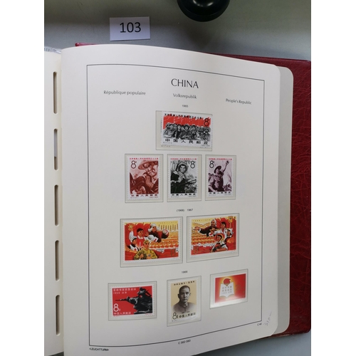 103 - ***VIDEO AVAILABLE*** CHINA.  Valuable collection of 1949 to 1967 issues in boxed Lighthouse album  ... 