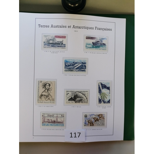 117 - FRANCE.  SOUTHERN AND ANTARCTIC. 1955-2006 comprehensive M collection in printed album (noted SG45 m... 