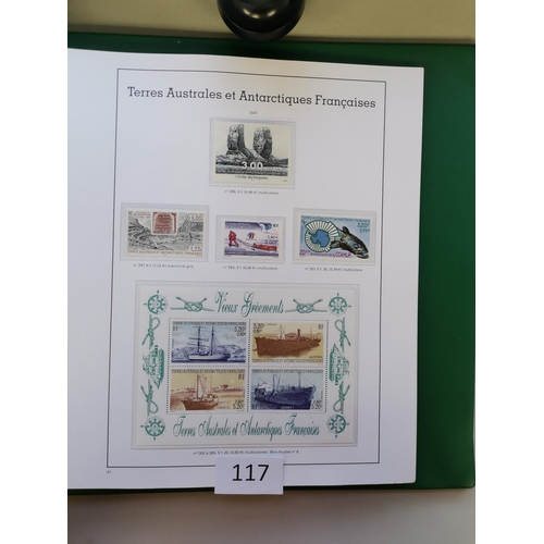 117 - FRANCE.  SOUTHERN AND ANTARCTIC. 1955-2006 comprehensive M collection in printed album (noted SG45 m... 