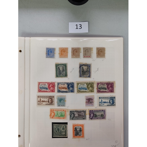 13 - MIXED WORLD.  BRITISH WEST INDIES. Mainly KGV-VI collection on leaves M and U  condition varied due ... 