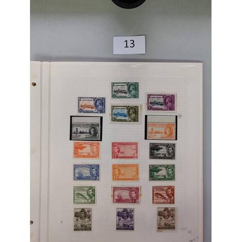 13 - MIXED WORLD.  BRITISH WEST INDIES. Mainly KGV-VI collection on leaves M and U  condition varied due ... 