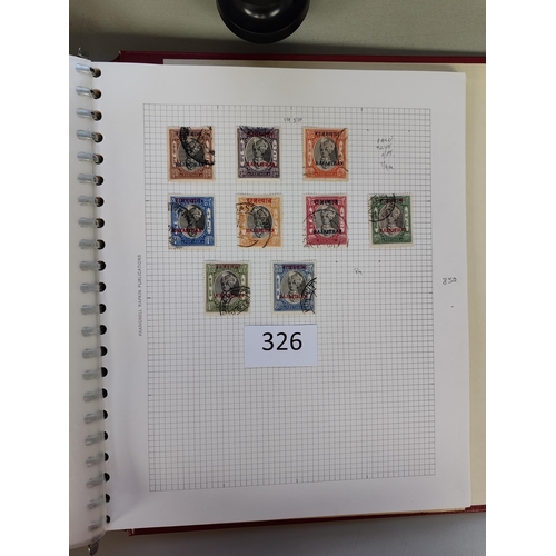 326 - ***VIDEO AVAILABLE*** INDIA.  FEUDATORY STATES. A used collection in 2 albums  many better stamps in... 