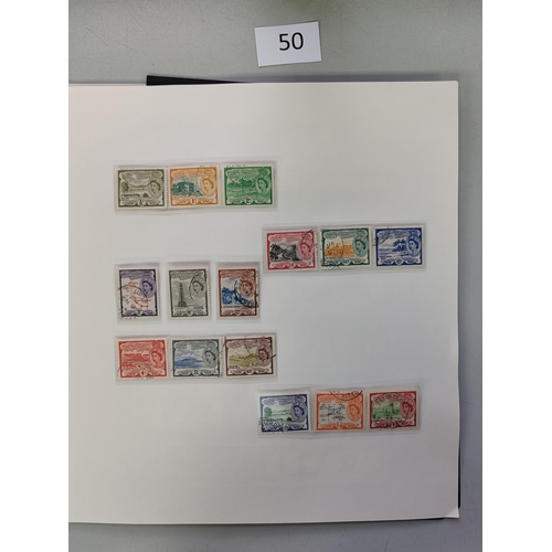 50 - MIXED WORLD.  BC collection of mainly early QE defin sets M ( and 3 FU) incl. S. Georgia  Sierra Leo... 