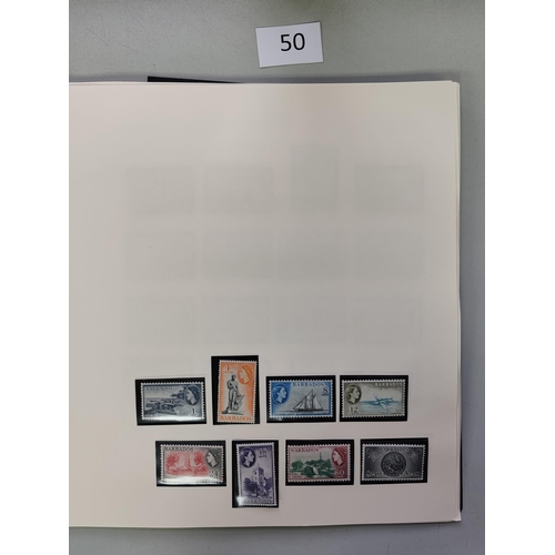 50 - MIXED WORLD.  BC collection of mainly early QE defin sets M ( and 3 FU) incl. S. Georgia  Sierra Leo... 