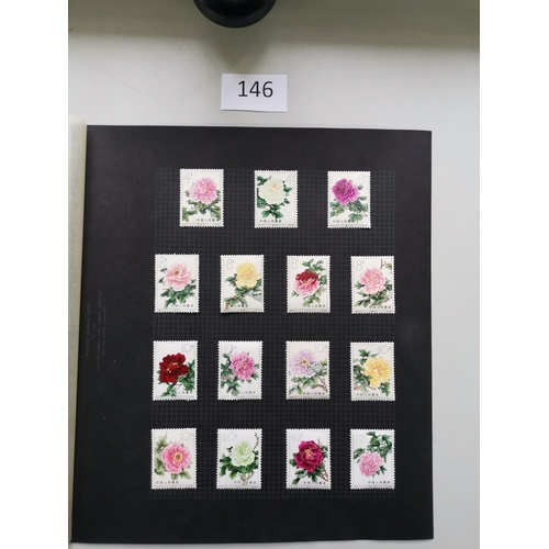 146 - CHINA.  1960-1 Chrysanthemums and 1964 Peonies sets  o.g. Also 1958 Flowers set of 3. Cat. £886. (36... 