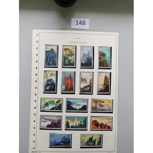 148 - CHINA.  Collection of People's Republic issues incl. 1963 Landscapes and 1964 Peonies sets FU  1968 ... 