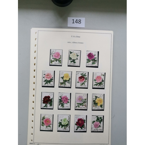 148 - CHINA.  Collection of People's Republic issues incl. 1963 Landscapes and 1964 Peonies sets FU  1968 ... 