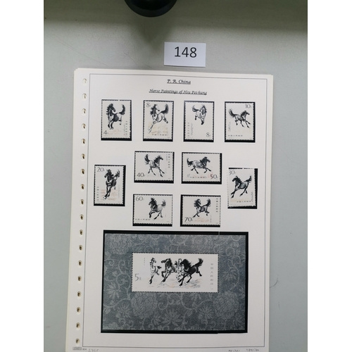 148 - CHINA.  Collection of People's Republic issues incl. 1963 Landscapes and 1964 Peonies sets FU  1968 ... 