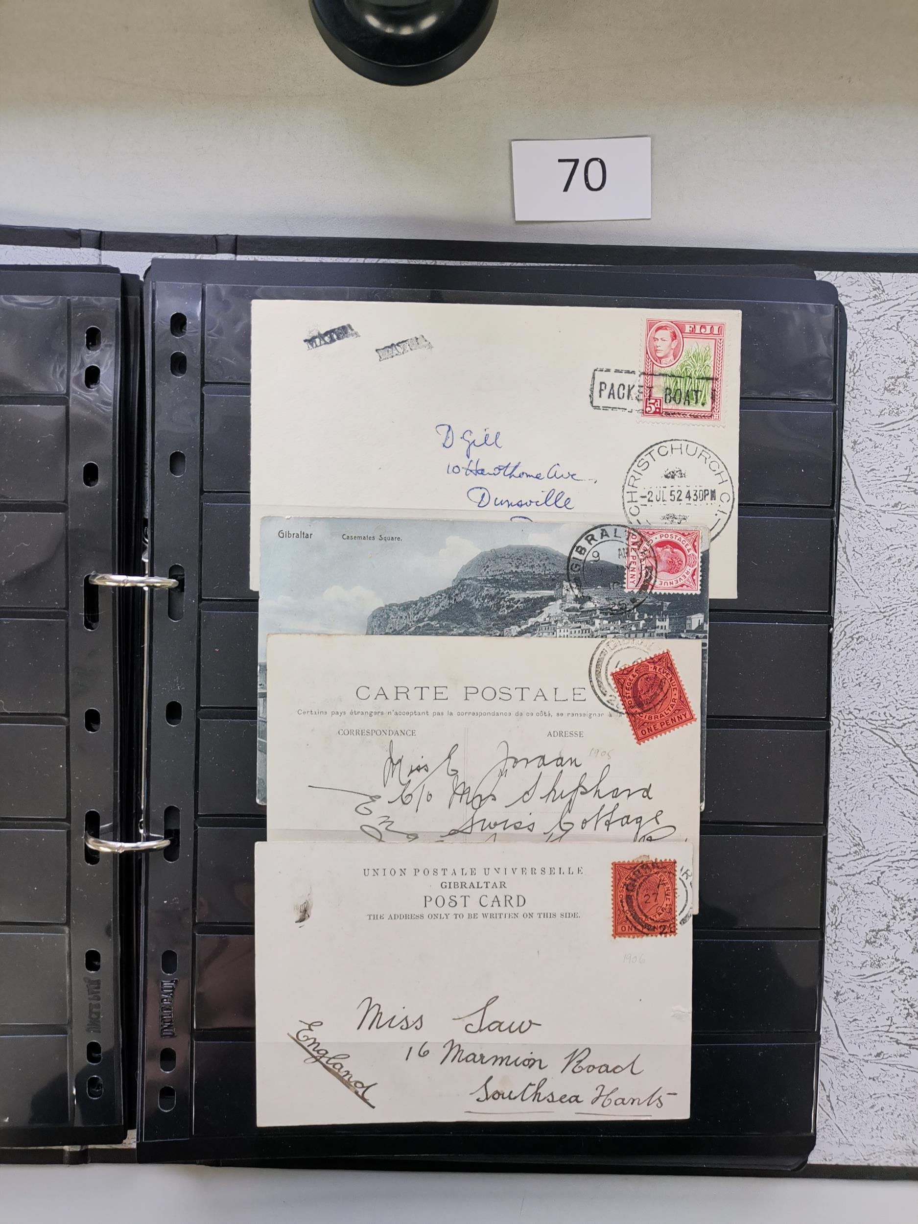 MIXED WORLD. POSTAL HISTORY. Collection of covers and cards in 3 ...