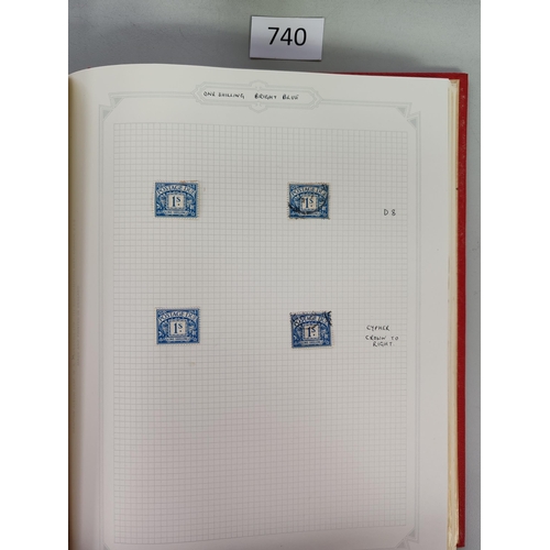 POSTAGE DUES. POSTAGE DUES. Collection in album the M apparently incl ...