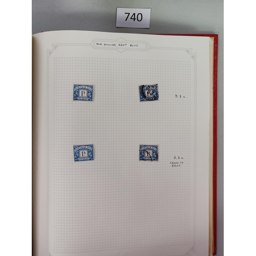 POSTAGE DUES. POSTAGE DUES. Collection in album the M apparently incl ...
