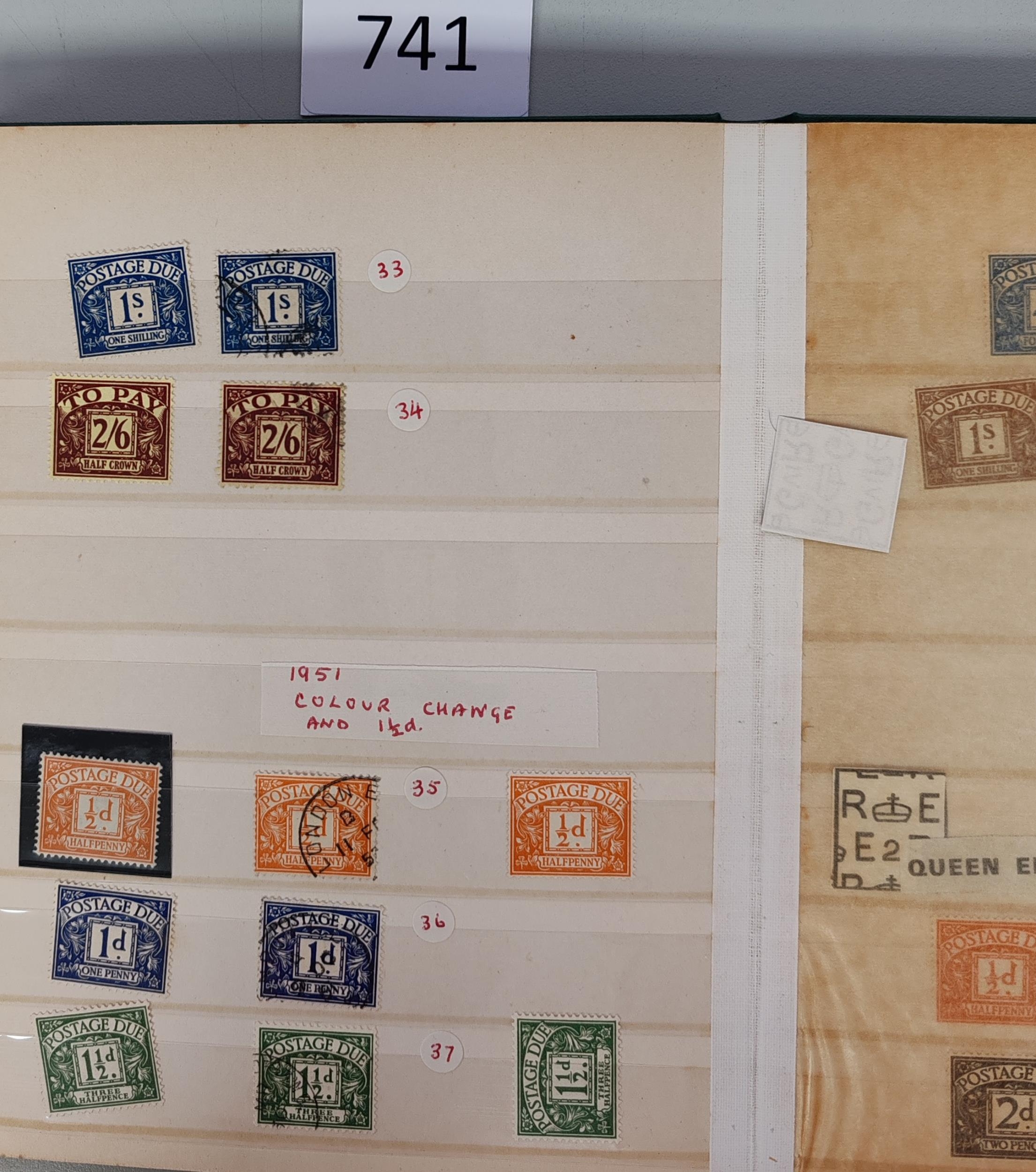 POSTAGE DUES. POSTAGE DUES. A collection in 3 small stockbooks 1914 ...