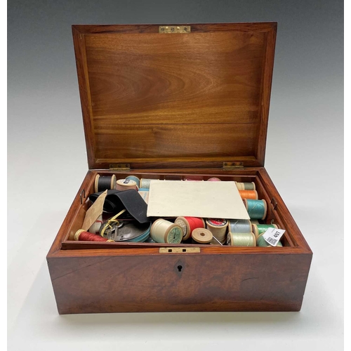 1 - A rare Jamaican specimen wood workbox, by James Pithin, Kingston, Jamaica, circa 1840, the lid inlai... 