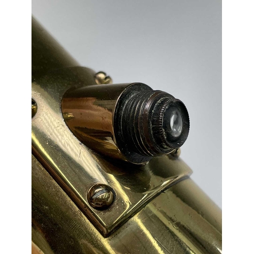 115 - A Naval brass day and night telescope gunsight, dated 1906, by W. Ottway & Co, Orion Works, Ealing, ... 