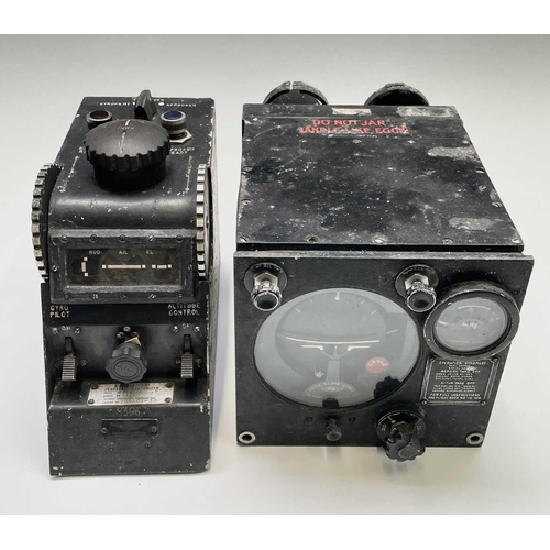 129 - A Sperry Gyroscope Co Ltd bank-climb gyro control for model A3 gyropilot, stenciled 'Do Not Jar Hand... 