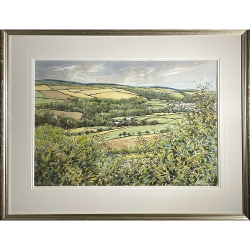 1418 - George Musther HUTCHINSON (b.1934) Dales Landscape Watercolour Signed 43 x 63cm