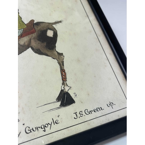 1426 - 20th Century British School An equestrian caricature - 'Mr Gurr's 'Gurgle' by 'Gurgoyle' J.S.Green. ... 