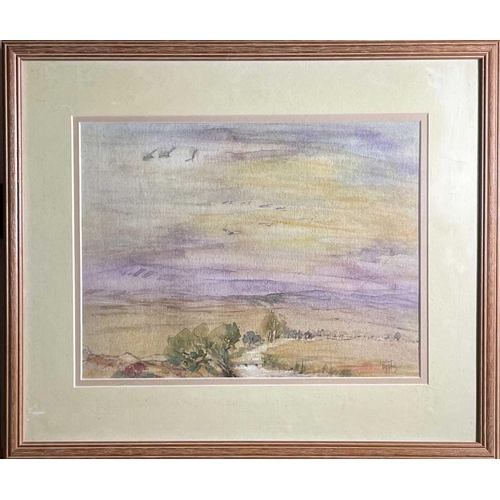 1445 - Fay JOHNS (20th/21st Century West Country School) 'Along the Lyd' Watercolour Signed Inscribed as ti... 