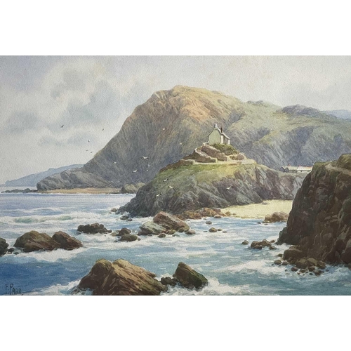 1451 - Frederick PARR (1887-1970) St. Nicholas Chapel, Ilfracombe Watercolour Signed 25 x 36cm, “St Ives to... 