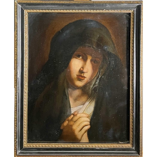 1453 - After Giovanni Battista Salvi da SASSOFERRATO Portrait of the Young Virgin Mary 19th century oil on ... 