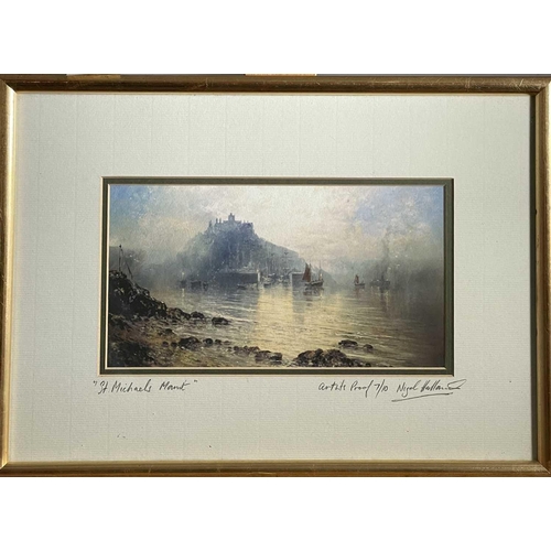 1476 - Nigel HALLARD (1936-2020) 'St Michael's Mount', artist's proof, limited edition print 7/10, signed t... 