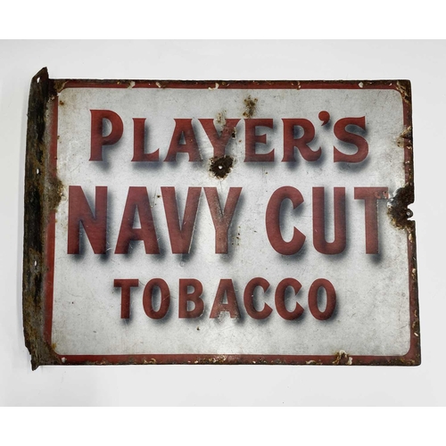 158 - Advertising - A 'Players Navy Cut Tobacco/Player's Navy Cut Cigarettes' double sided advertising sig... 