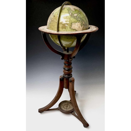 189 - A William IV Newton's 12 inch 'New Improved Terrestrial Globe Embracing Every Recent Discovery To Th... 