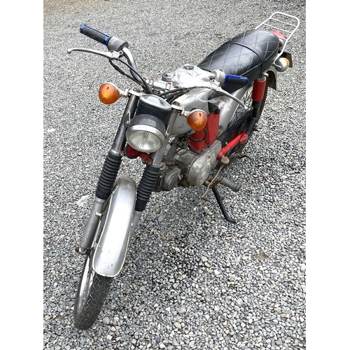 217 - An early 1970s Honda SS50 motorbike, VIN number SS50 122628, engine number SS50E-123125, finished in... 