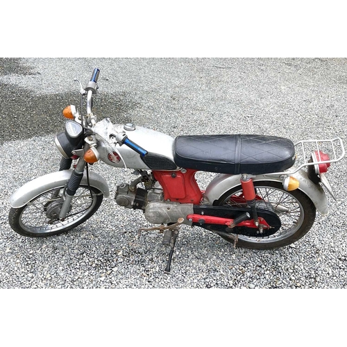 217 - An early 1970s Honda SS50 motorbike, VIN number SS50 122628, engine number SS50E-123125, finished in... 