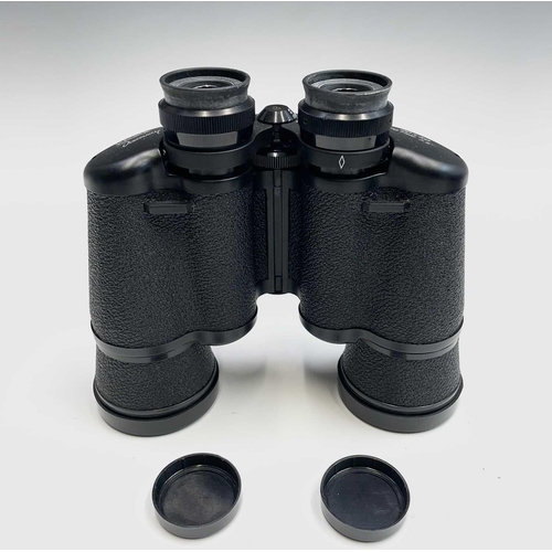 241 - A pair of Bino Prism No5 Mk III naval binoculars, dated 1943, in original leather case stamped Mk1 O... 