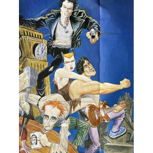 249 - Sex Pistols/Punk Rock Interest - A 1980 British quad film poster, 'The Great Rock 'n' Roll Swindle' ... 