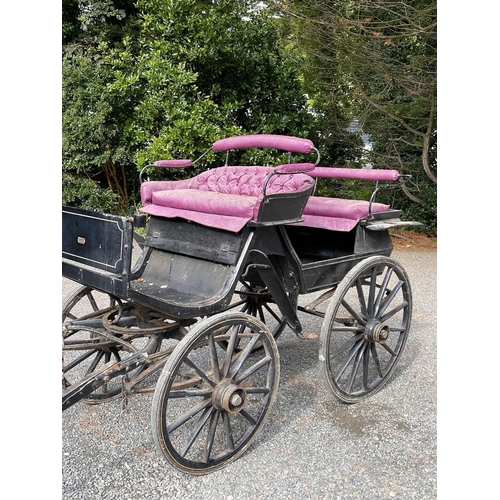 255 - A Swedish four-wheeled carriage or phaeton, early 20th century, the maker's label somewhat indistinc... 