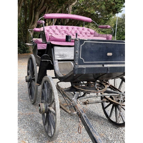 255 - A Swedish four-wheeled carriage or phaeton, early 20th century, the maker's label somewhat indistinc... 