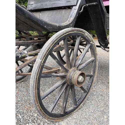 255 - A Swedish four-wheeled carriage or phaeton, early 20th century, the maker's label somewhat indistinc... 